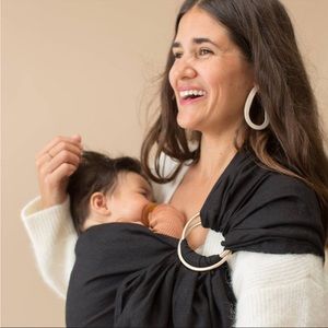 Wildbird Modal Raven Ring Sling (black with gold hardware)